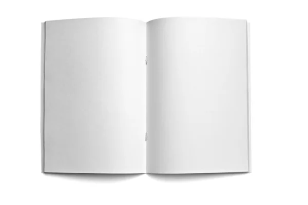 Білий порожній шаблон ноутбука — стокове фото