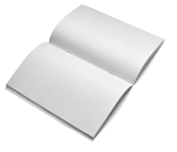 Fehér üres Jegyzetfüzet-sablon — Stock Fotó