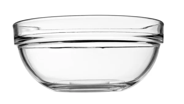 Cuenco de vidrio plato transparente — Foto de Stock
