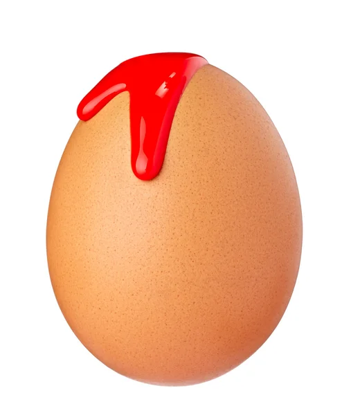 Egg vernice alimentare fuoriuscita Pasqua — Foto Stock