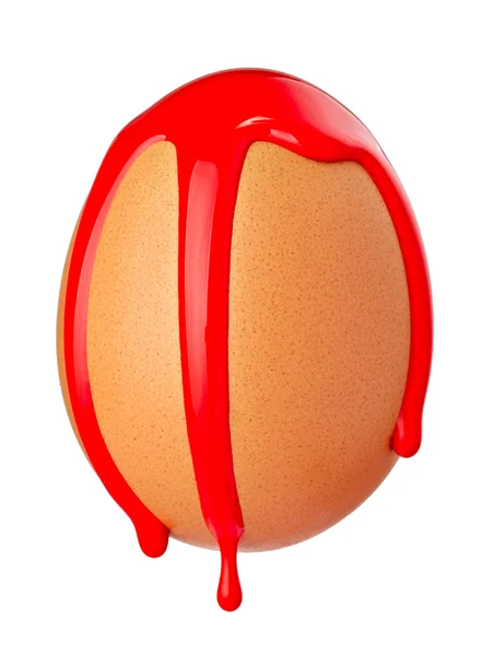 Eierfarbe zu Ostern undicht — Stockfoto
