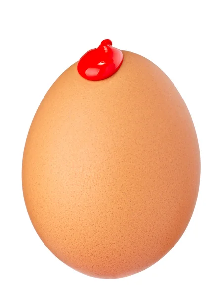 Αυγό τροφίμων χρώμα διαρροή Πάσχα — Φωτογραφία Αρχείου