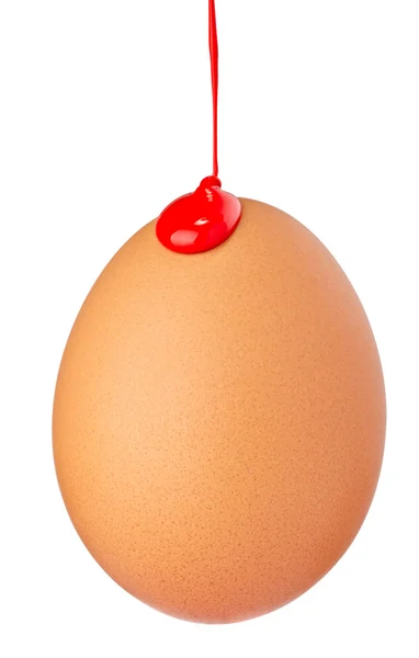Egg vernice alimentare fuoriuscita Pasqua — Foto Stock