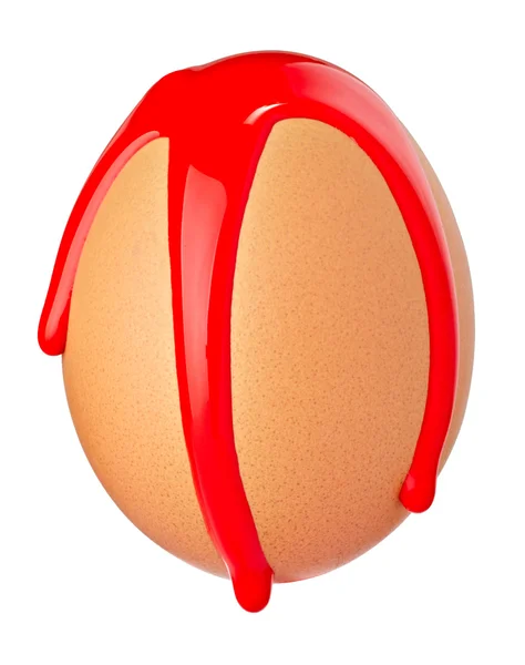 Sızıntı Paskalya yumurta gıda boya — Stok fotoğraf