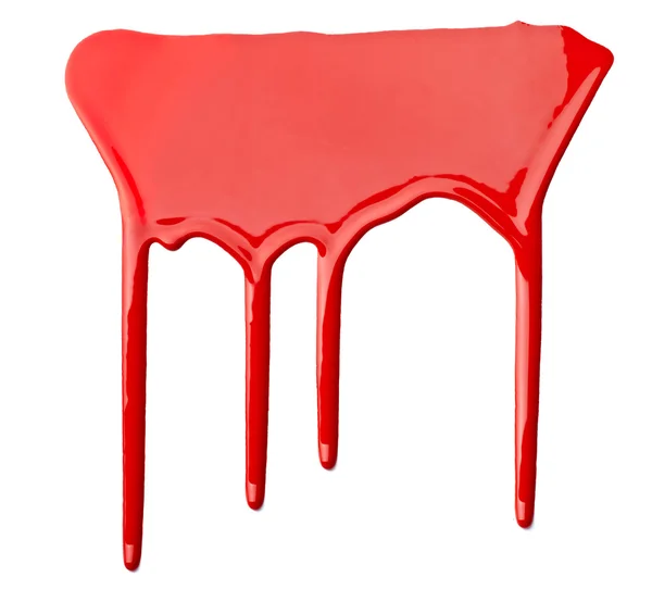 stock image Red paint leaking art