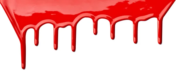 Kırmızı boya sanat sızıntı — Stok fotoğraf