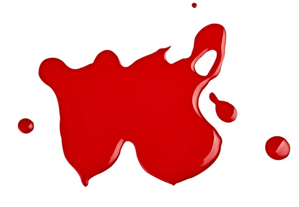 Gota de tinta vermelha — Fotografia de Stock
