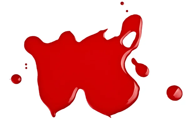 赤いペンキのドロップ — ストック写真