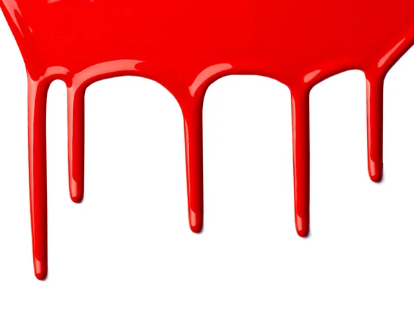 Rode verf lekkende kunst — Stockfoto
