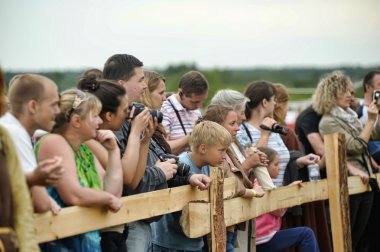 Festival The first capital of Russia in the Old Ladoga. clipart