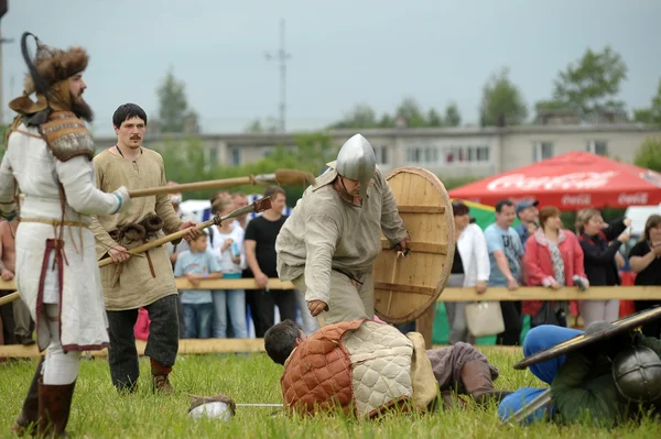 Festival die erste Hauptstadt Russlands in der alten ladoga. — Stockfoto