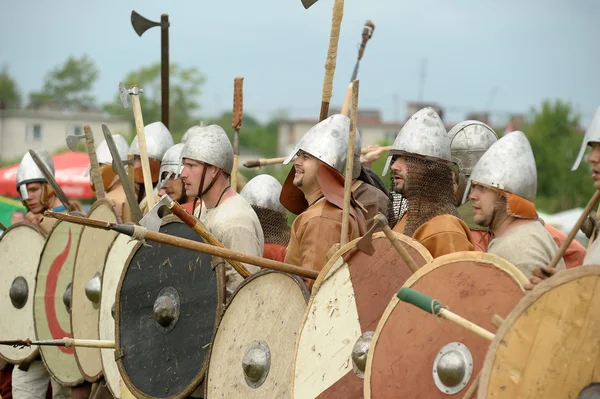 stock image Festival The first capital of Russia in the Old Ladoga.