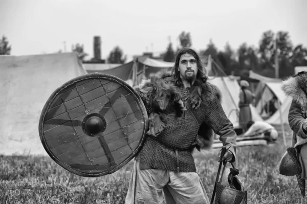 stock image Festival The first capital of Russia in the Old Ladoga.