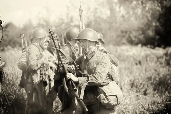 第二次世界大戦の戦いの復興 — ストック写真