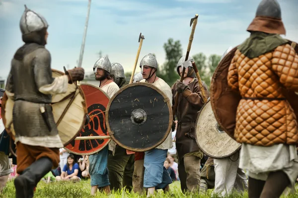 stock image Festival The first capital of Russia in the Old Ladoga.