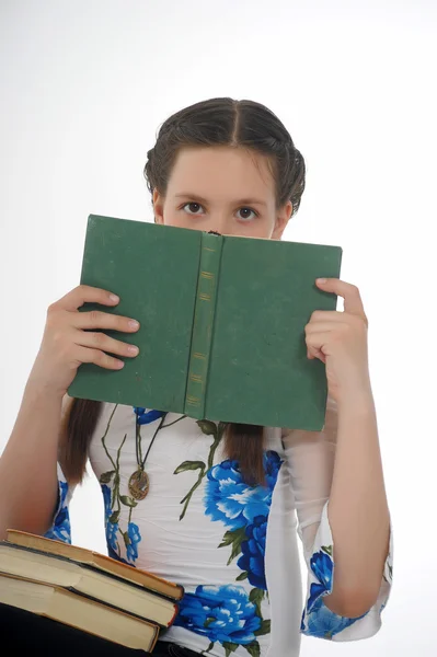 Κορίτσι με βιβλίο — Φωτογραφία Αρχείου