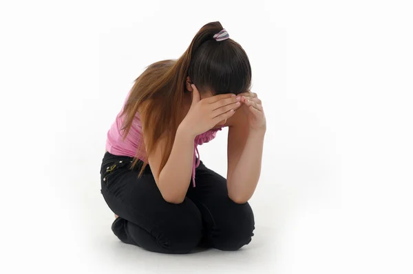 La chica adolescente en la depresión —  Fotos de Stock