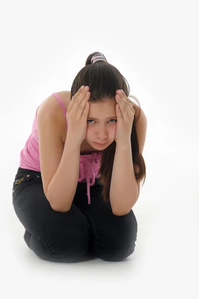 Dziewczyna nastolatka w depresji. — Zdjęcie stockowe