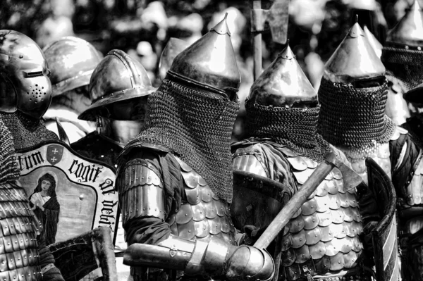 중세 기사들의 갑옷 — 스톡 사진
