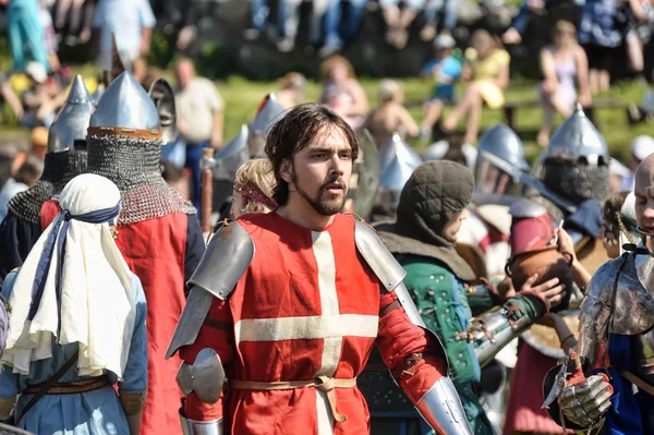 Middeleeuwse ridders in harnas — Stockfoto