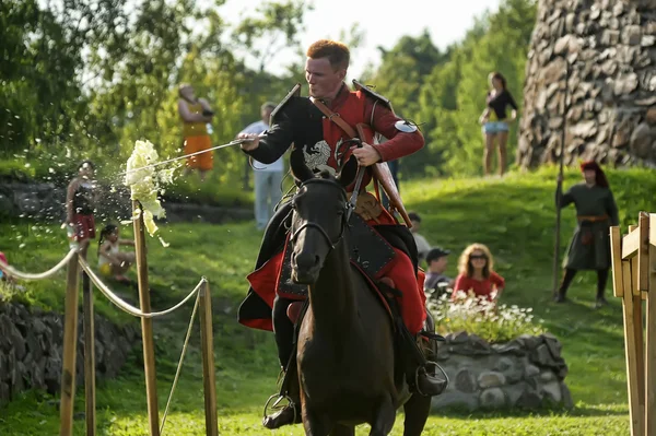 Knights jousting — Stock Photo, Image