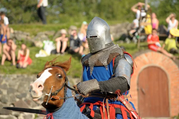 Cavaleiros jousting — Fotografia de Stock