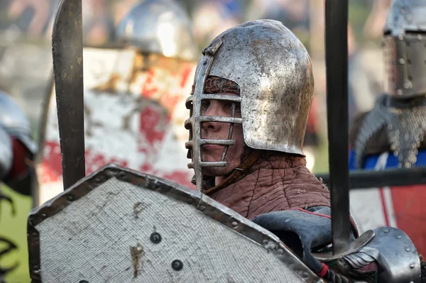 stock image Fight of medieval knights