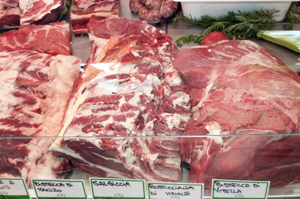 Meat-butcher's shop — Stock Photo, Image