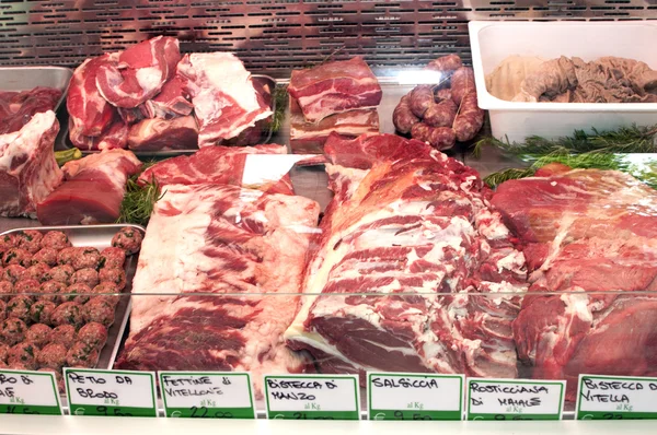 М'ясо М'ясна крамниця — стокове фото