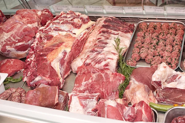 Meat-butcher's shop — Stock Photo, Image