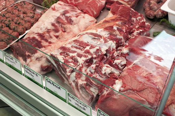 Meat-butcher's shop Stock Image