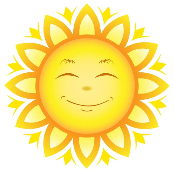Smile sun — Stock Vector
