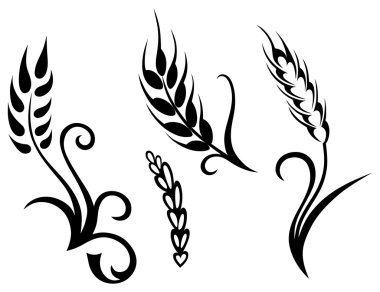 Wheat and rye clipart