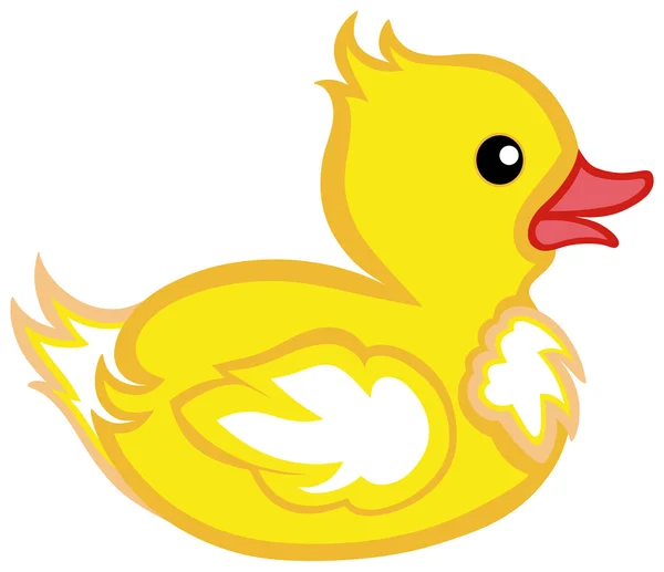 Canard en caoutchouc — Image vectorielle