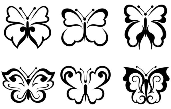 Forms butterflies — Stock Vector