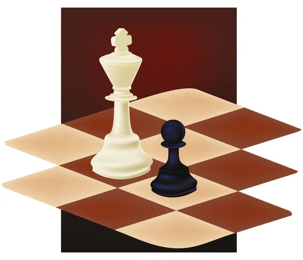 Satranç oynamayı — Stok Vektör