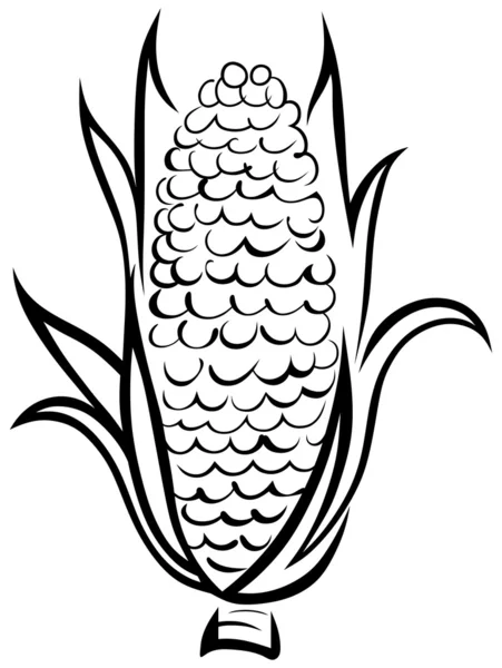 Maïs symbool — Stockvector