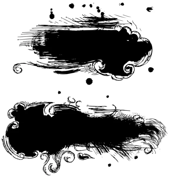 Black stains — Stock Vector