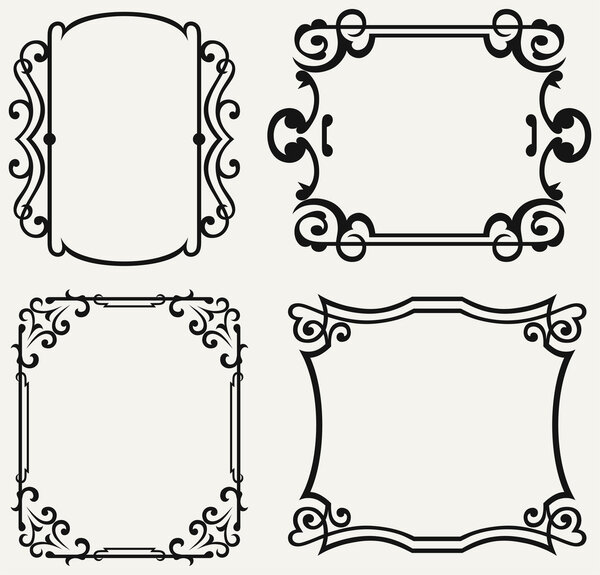 Элемент каллиграфического дизайна и оформление страницы
