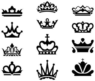 Crown collection clipart