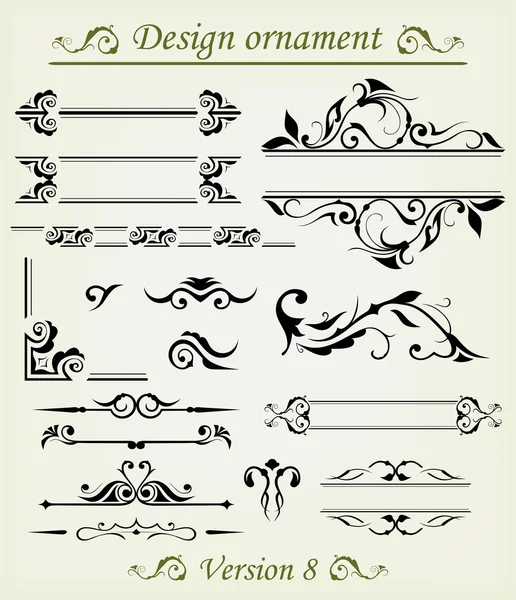 stock vector Calligraphic design elements and page decoration