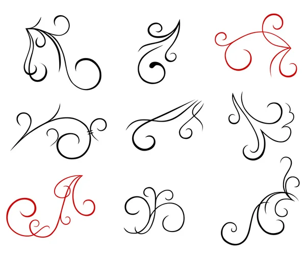 Elementos de design caligráfico e decoração de página —  Vetores de Stock