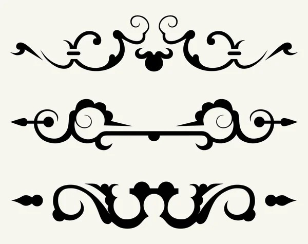 Kalligrafisk design och siddekoration — Stock vektor