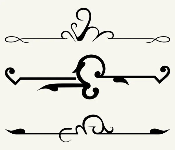 Kalligrafisk design och siddekoration — Stock vektor