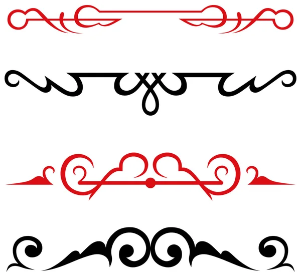 Elementy wzornictwa kaligraficznego i dekoracja strony — Wektor stockowy