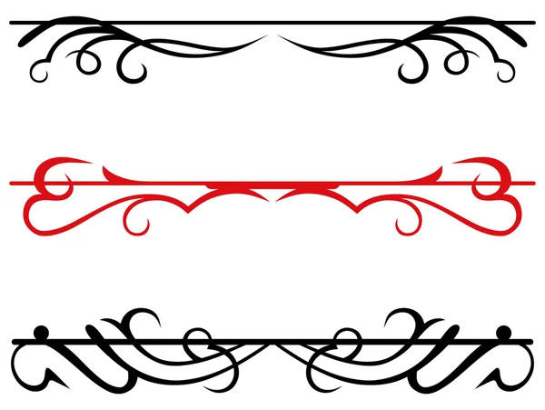 Elementos de design caligráfico e decoração de página — Vetor de Stock