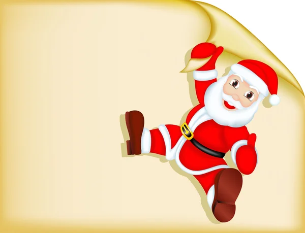Santa Claus - En blanco — Archivo Imágenes Vectoriales