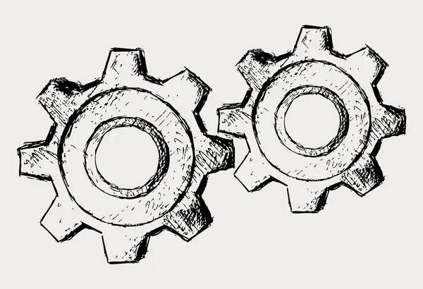Vector gears — Stock Vector