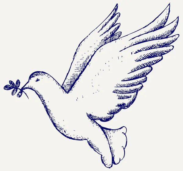 Simbolo colomba vettoriale — Vettoriale Stock