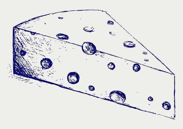 Кусочек сыра — стоковый вектор